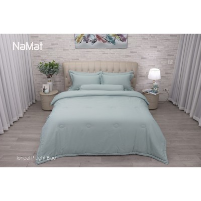 Bộ Chăn Ga Gối Tencel PD Light Blue